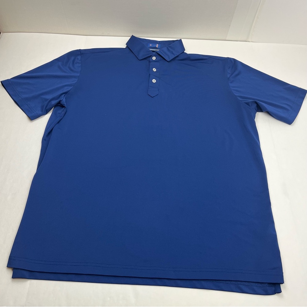 Stitch Golf Short Sleeve Performance Polo‎ Shirt Mens Size XL Blue Athleisure